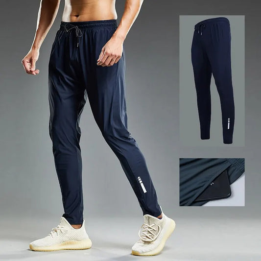 "Men's Summer Elastic Sport Trousers – Lightweight Jogging Sweatpants for Gym, Training, and Outdoor Fitness!"