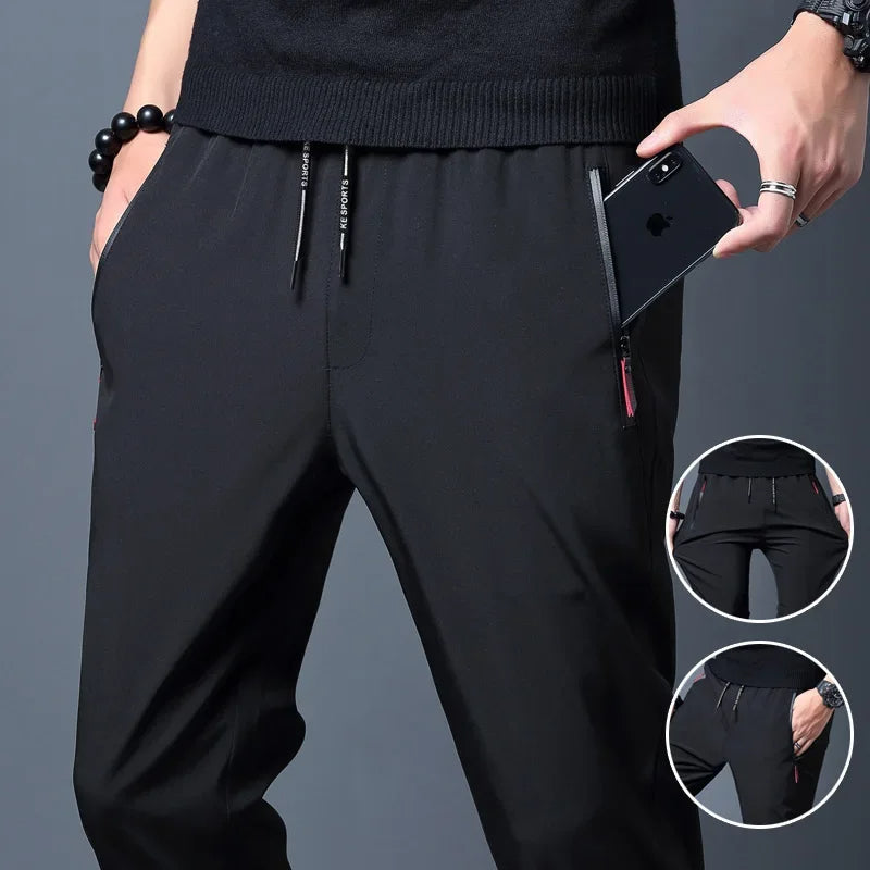 Men's Stylish Straight Slim Fit Casual Trousers – Comfortable, Trendy, and Perfect for Any Occasion