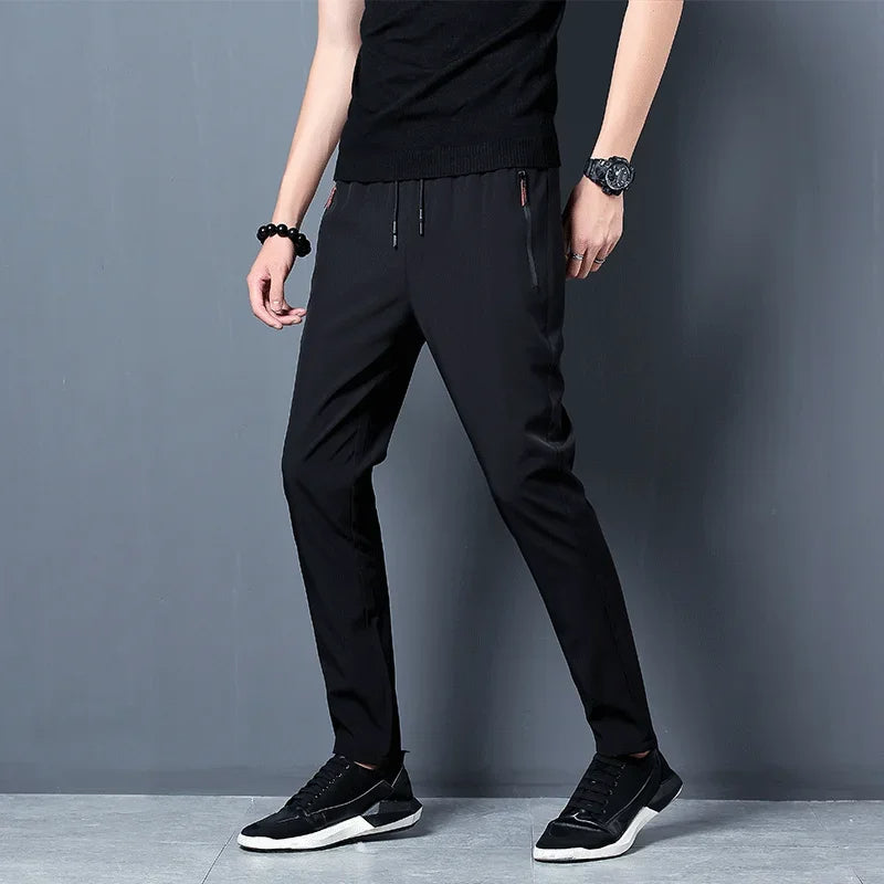 Men's Stylish Straight Slim Fit Casual Trousers – Comfortable, Trendy, and Perfect for Any Occasion