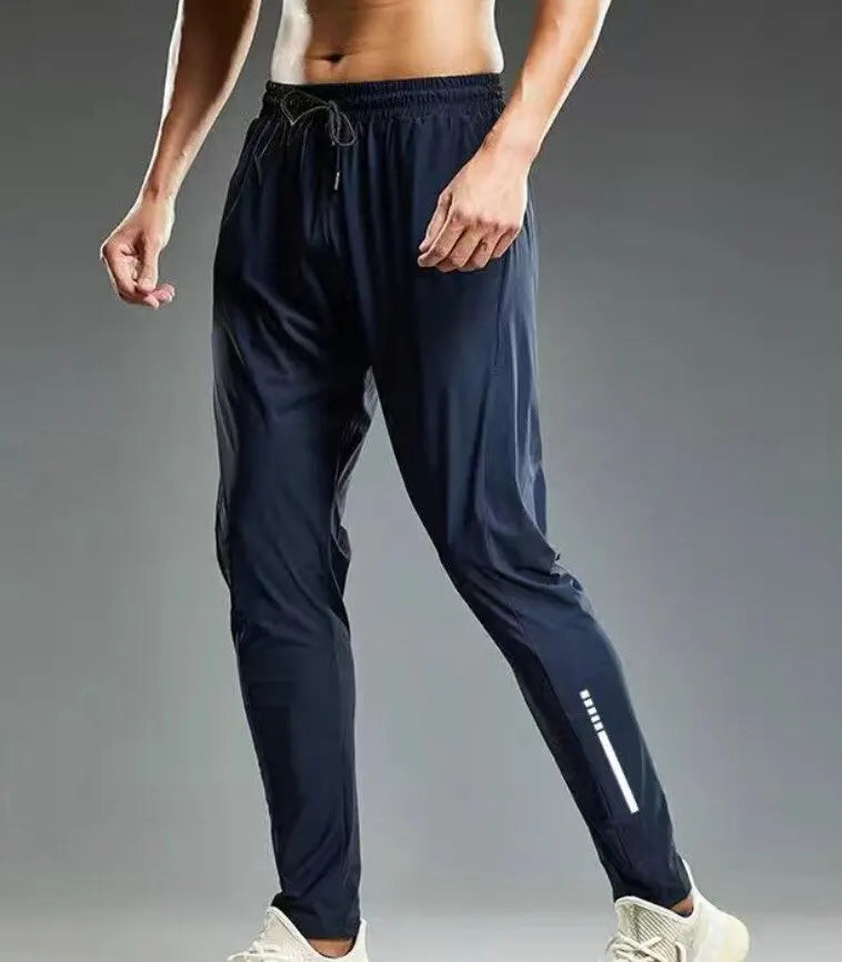 "Men's Summer Elastic Sport Trousers – Lightweight Jogging Sweatpants for Gym, Training, and Outdoor Fitness!"