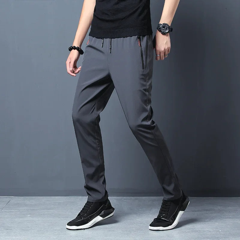 Men's Stylish Straight Slim Fit Casual Trousers – Comfortable, Trendy, and Perfect for Any Occasion